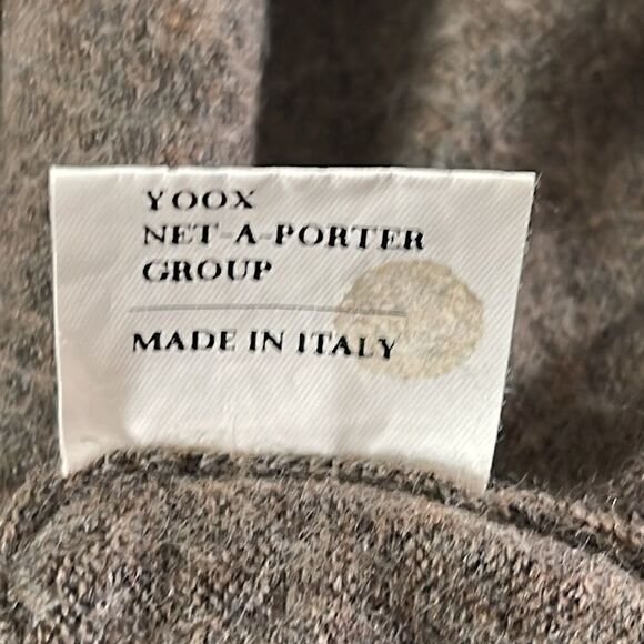 YOOX Sweater Womens XL Turtle Neck 90’s Virgin Wool Italian Knit Brown Academia - Picture 11 of 12